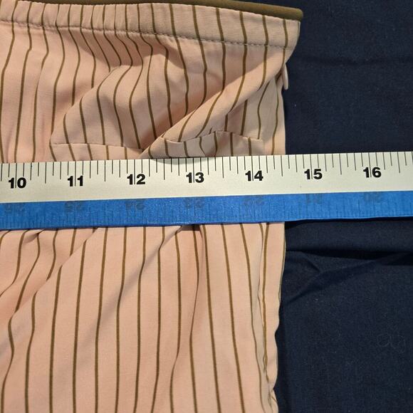 NWOT Blue Blush Pinstripe Pink Bandeau Top Size S Preppy Old Money - Picture 3 of 12